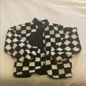 Ninth & Grace- Checkered Black and White Jacket
